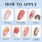 Limegirl Gradient Painting Gel, 9 Bright Colors Ombre GelNail Polish for Pigment Pat Nails Nails French ManicureSoak Off UV Set