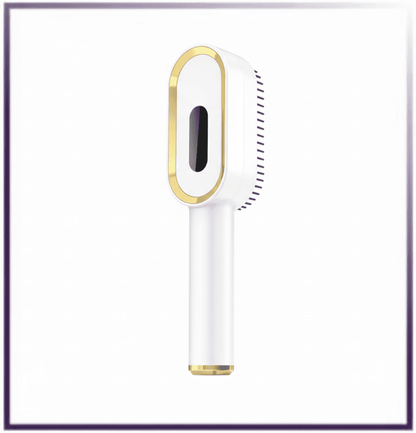 Multi-Functional 3-in-1 Scalp Massager & Hair Oil Applicator Brush | Cordless Electric Red & Blue Light Therapy Comb | Rechargeable & Portable Head Massager for Hair Growth & Relaxation (White)