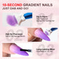 Limegirl Gradient Painting Gel, 9 Bright Colors Ombre GelNail Polish for Pigment Pat Nails Nails French ManicureSoak Off UV Set