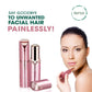Set of 2. Rechargeable Facial & Eyebrow Hair Remover Set for Women, Painless Electric Trimmer with LED Light