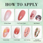 Limegirl Gradient Painting Gel, 9 Bright Colors Ombre GelNail Polish for Pigment Pat Nails Nails French ManicureSoak Off UV Set