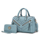 MKF Collection Lara Vegan Leather Women Satchel with wallet by Mia k