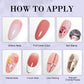 Limegirl Gradient Painting Gel, 9 Bright Colors Ombre GelNail Polish for Pigment Pat Nails Nails French ManicureSoak Off UV Set