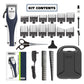 Wahl Lithium Ion Pro Rechargeable Cordless Hair Clippers for Men, Woman, & Children with Smart Charge Technology for Convenient at Home Haircutting - Model 79470 Sliver 22 Piece Set