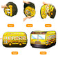 Kids Play Tent Foldable Pop Up School Bus Tent Portable Children Baby Play House W/ Carry Bag For Indoor Outdoor Use