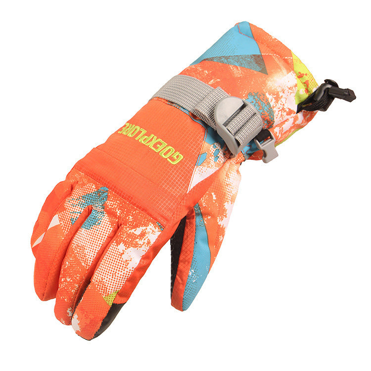 Spot Ski Gloves Touch Screen Waterproof Thickened Warm Men's And Women's Single And Double Board Cross Border Hot Sale Sports Gloves