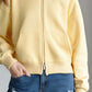 Full Size Casual Zip-Up Long Sleeve Hoodie Plus Size