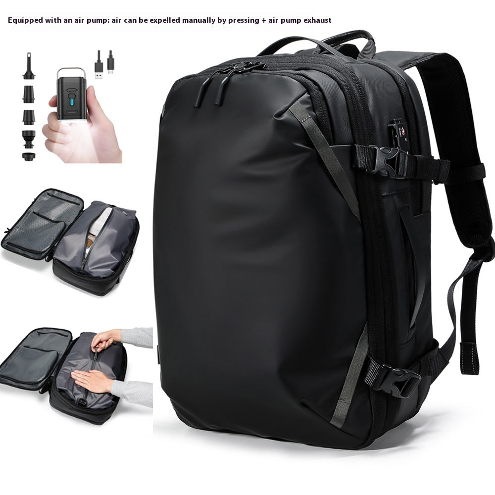 Men's Vacuum Compression Backpack Multifunctional Travel