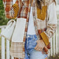 Plaid Pocket Shirt Jacket
