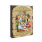 Nativity with Angel Wooden Gold Plated Religious Christian Sacred Icon - Inspirational Icon Decor - 85049