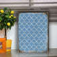 Graphic Blue Rustic Wooden Wall Art by G. DeBrekht - Floral Ornamental Decor - 95003B