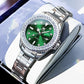 Women's Sunray Dial Crystal-Bezel Quartz Watch