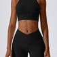 Moderate Support Racerback Tank with Cutout Detail