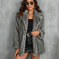 Winter Coat Warm Lapel Long Fluffy Faux Fur Coat Women Loose Long Sleeve Jacket Outerwear Clothing