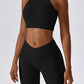 Moderate Support Racerback Tank with Cutout Detail