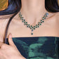 Diamond Flower Multi-layer Pendant Necklace