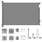 Retractable Baby Security Gate Door 58.3in Extra Wide Stair Gate for Toddlers Dogs Baby Gate with Punch Kit Punch-free Kit for Doorway Hallway Indoor