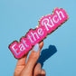 Eat the Rich Glitter Patch