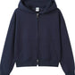 Full Size Casual Zip-Up Long Sleeve Hoodie Plus Size