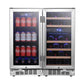 Edgestar 30-Inch Dual Zone Side By Side Cooler With 26 Wine Bottle And 80 Can Capacity [CWBV80261] (SAK72461)