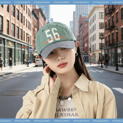 Plus Sized Deepening No.56 Baseball Cap — Oversize Sun-Proof Face Slimming Design