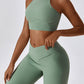 Moderate Support Racerback Tank with Cutout Detail