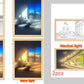 Illuminated Picture LED Decorative Light Painting Bedside Picture Style Creative Modern Simulate Sunshine Drawing Night Light Gift
