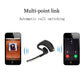Elegant Black Bluetooth Earphone Wireless Stereo HD Mic HiFi Headphones Bluetooth Comfort Handsfree Driving Headset Ideal Standby Time Single In Ear Headset For Worm Driving
