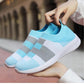 Elegant Women Shoes Espadrilles Knitted Sneakers Women New Flat Shoes Mix Color Casual Walking Shoes Slip-on Sock Shoe Lady Girls Running Shoes Mesh Air Mesh Womens Espadrilles