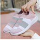 Elegant Women Shoes Espadrilles Knitted Sneakers Women New Flat Shoes Mix Color Casual Walking Shoes Slip-on Sock Shoe Lady Girls Running Shoes Mesh Air Mesh Womens Espadrilles