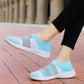 Elegant Women Shoes Espadrilles Knitted Sneakers Women New Flat Shoes Mix Color Casual Walking Shoes Slip-on Sock Shoe Lady Girls Running Shoes Mesh Air Mesh Womens Espadrilles
