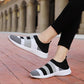 Elegant Women Shoes Espadrilles Knitted Sneakers Women New Flat Shoes Mix Color Casual Walking Shoes Slip-on Sock Shoe Lady Girls Running Shoes Mesh Air Mesh Womens Espadrilles