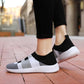 Elegant Women Shoes Espadrilles Knitted Sneakers Women New Flat Shoes Mix Color Casual Walking Shoes Slip-on Sock Shoe Lady Girls Running Shoes Mesh Air Mesh Womens Espadrilles