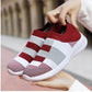 Elegant Women Shoes Espadrilles Knitted Sneakers Women New Flat Shoes Mix Color Casual Walking Shoes Slip-on Sock Shoe Lady Girls Running Shoes Mesh Air Mesh Womens Espadrilles