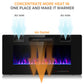 36" Slim Wall Mount Fireplace