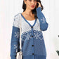 Snowflake Button Down Cardigan
