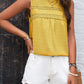 Swiss Dot Round Neck Tank