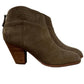 Women's Lazer Cut Topline Boho Chic Heeled Bootie
