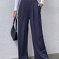 High Waist Straight Pants