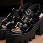 2019 Women's Retro Open-Toe Wedge Sandals (Comfort)