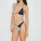 Tusk Triangle Bikini Top Kaleidoscope Pattern & Gold Detail