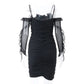 Mesh Ruched Dresses