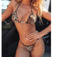 Female Leopard Bikini Set Push Up Thong High Cut Swimwear Women Mini Modern Swimsuit Bathing Suit
