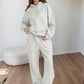 Women’s Plus Size Lounge Set – Oversized Hoodie & Baggy Sweatpants