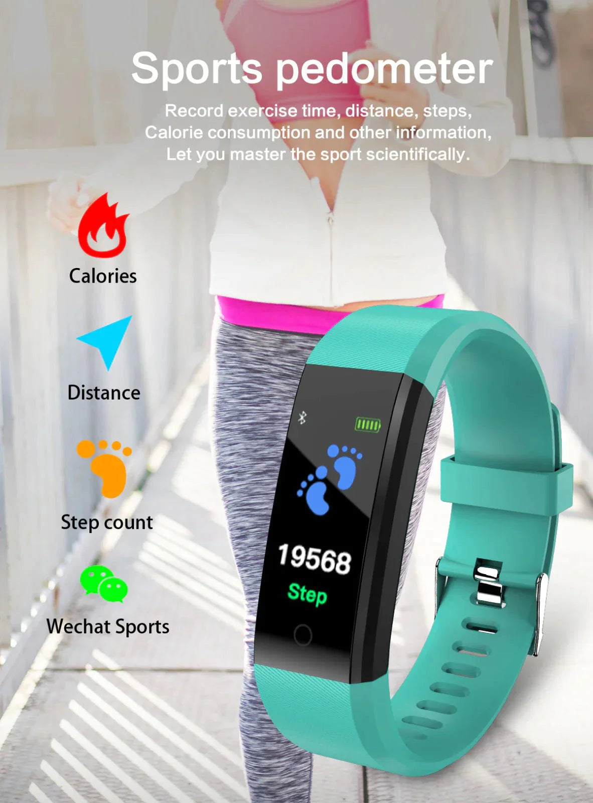 IP67 Waterproof Fitness & Health Smartwatch