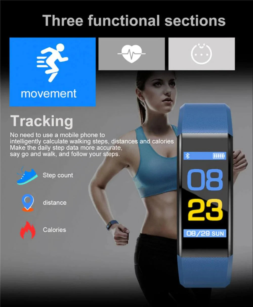IP67 Waterproof Fitness & Health Smartwatch