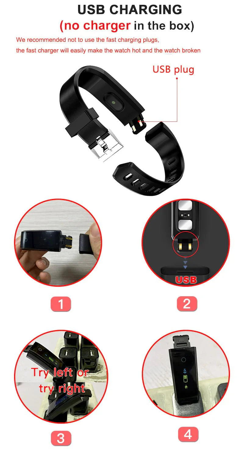 IP67 Waterproof Fitness & Health Smartwatch