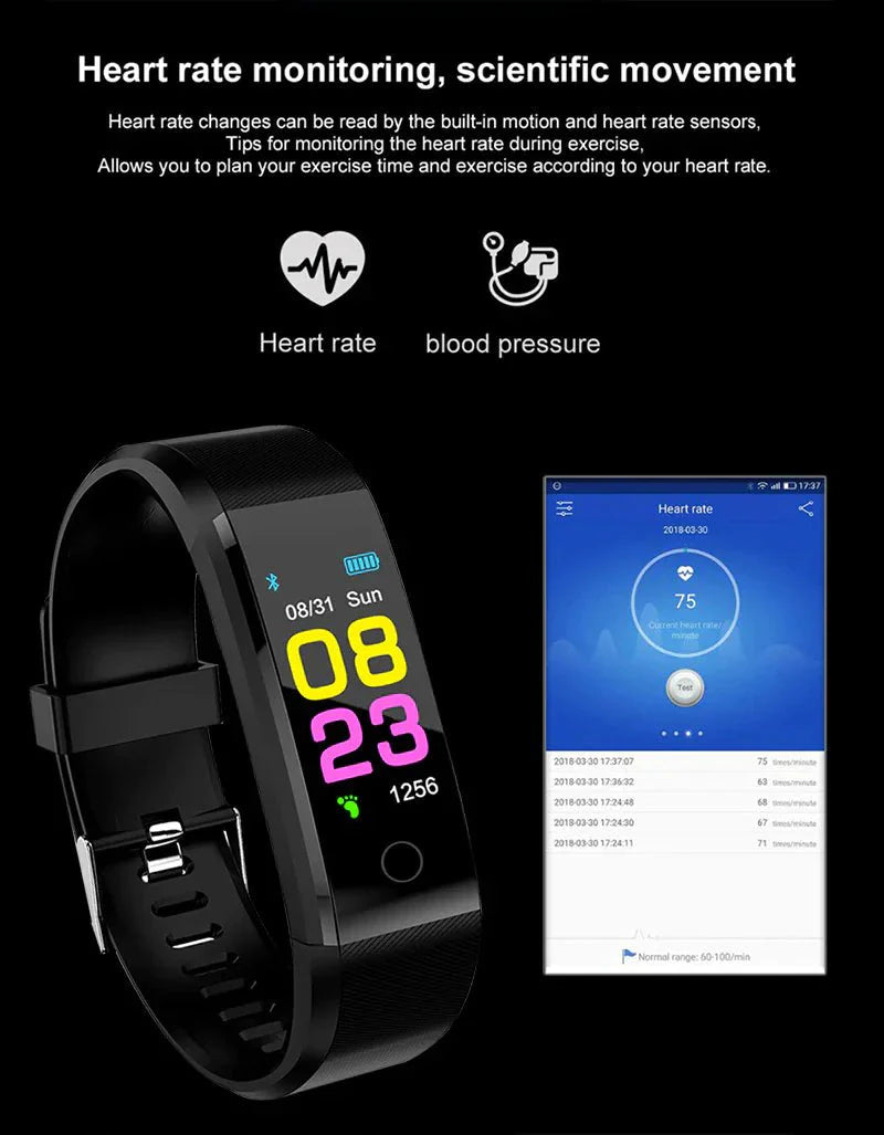 IP67 Waterproof Fitness & Health Smartwatch