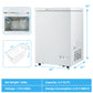 3.5/5 Cu.ft Compact Chest Freezer with Removable Storage Basket