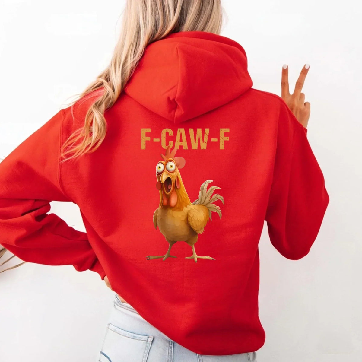 Funny F-Caw-F Rooster Hoodie
